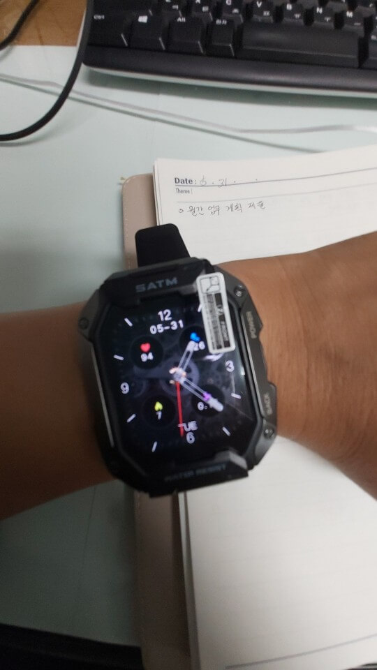 Relógio Inteligente Spartan J117 M1 5Atm / 50m Android & iOS