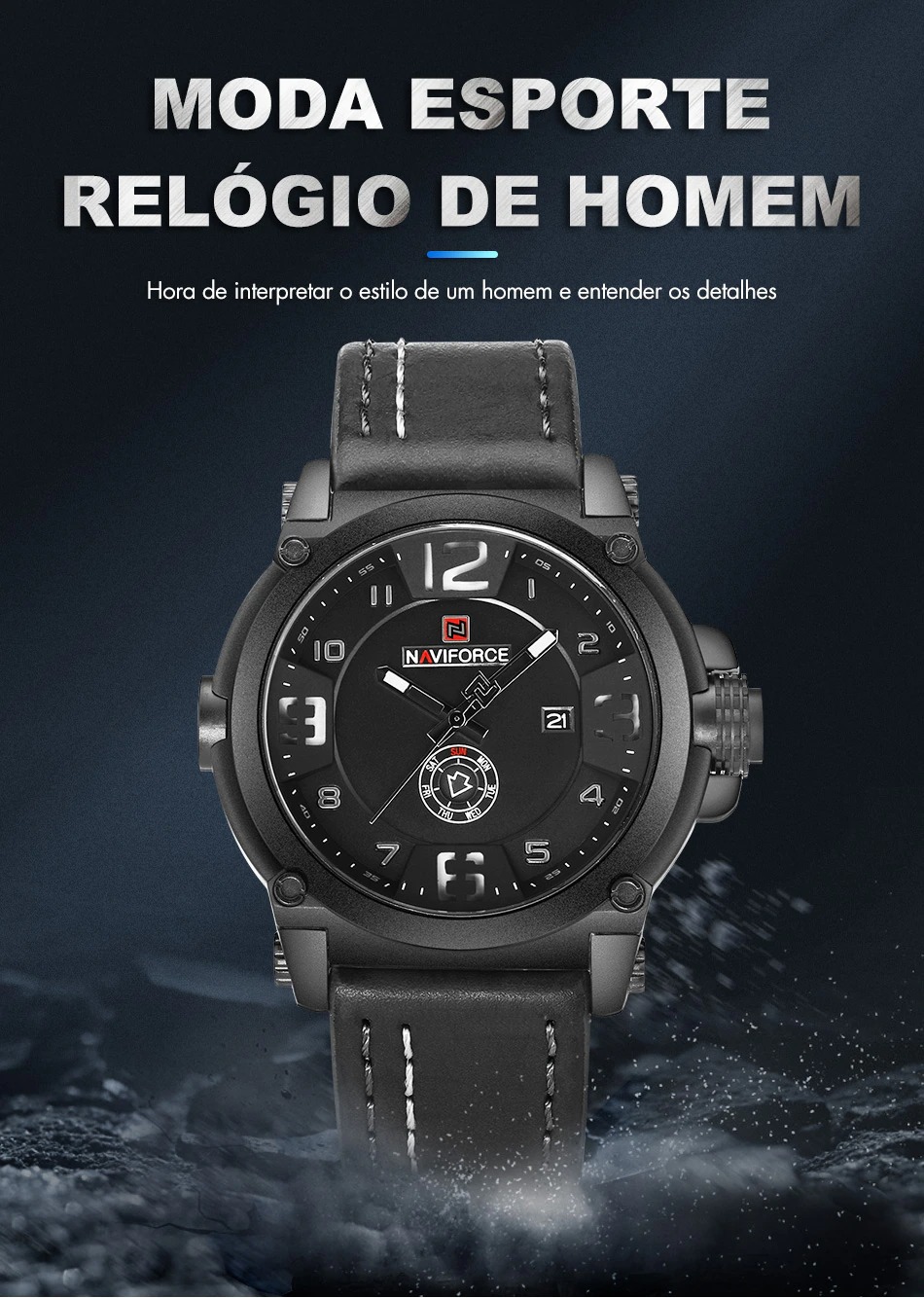 Relógio Masculino Naviforce 9099 Original 