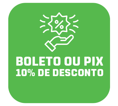 10% de desconto Boleto e Pix