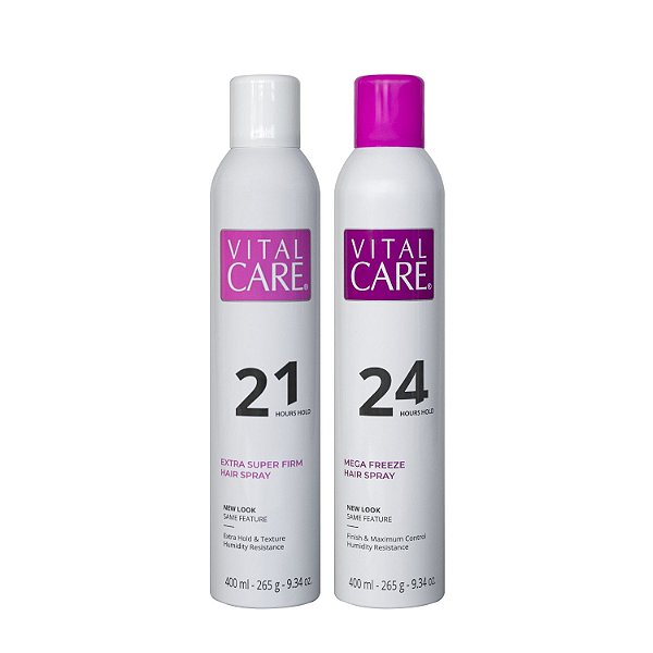 Kit Hair Spray Vital Care 21h, 400ml + Hair Spray Vital Care 24h, 400ml