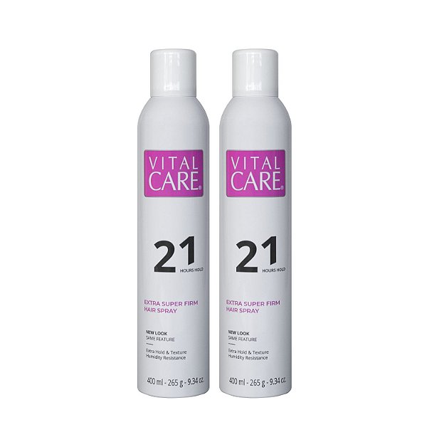 Kit Hair Spray Vital Care 21h, 400ml (com 2 unidades)
