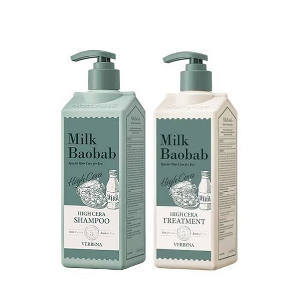 Kit Shampoo e Condicionador Milk Baobab High Cera Treatment Verbena - 500ml (2 unids)