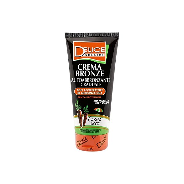 Autobronzeador Corporal em Creme Delice Solaire Crema Bronze Carota Nera - 200ml