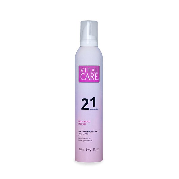 Hair Mousse Vital Care Mega Hold 21h - 340g