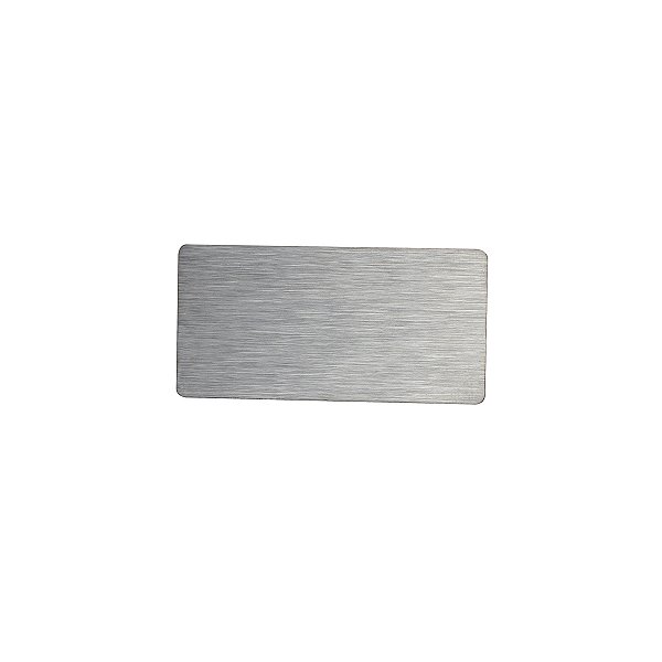 Base para Crachá em Aço Inox Escovado com Imã