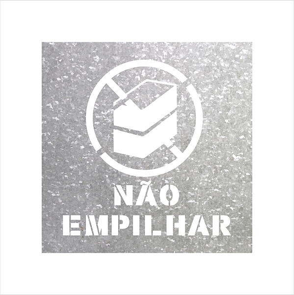 Molde Vazado Stencil Não Empilhar Em Chapa 30x30cm