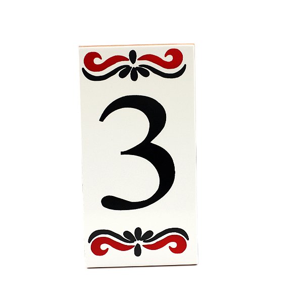 Número 3 Para Casa Em Cerâmica Espanha