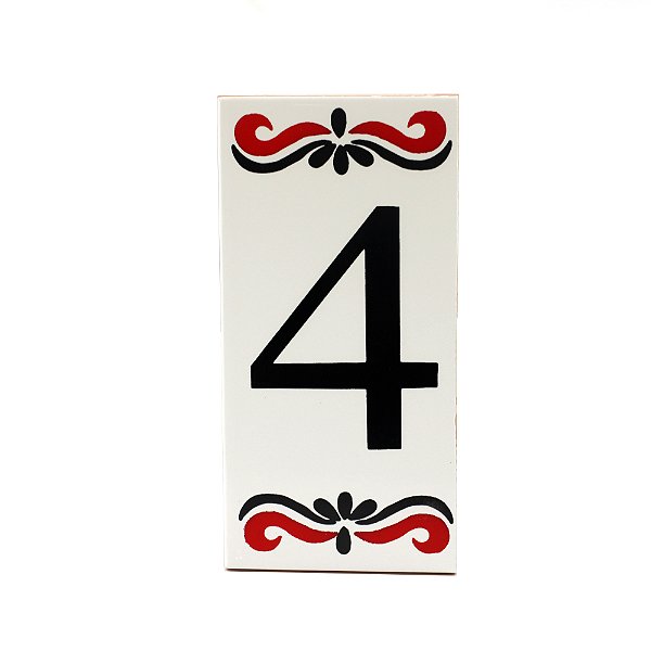 Número 4 Para Casa Em Cerâmica Espanha