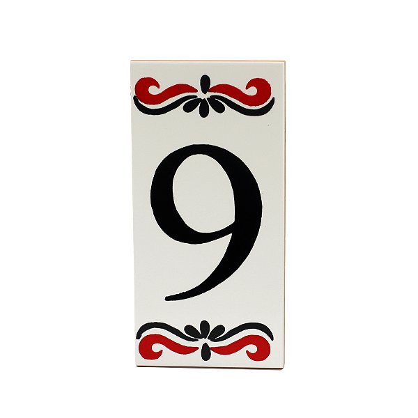 Número 9 Para Casa Em Cerâmica Espanha