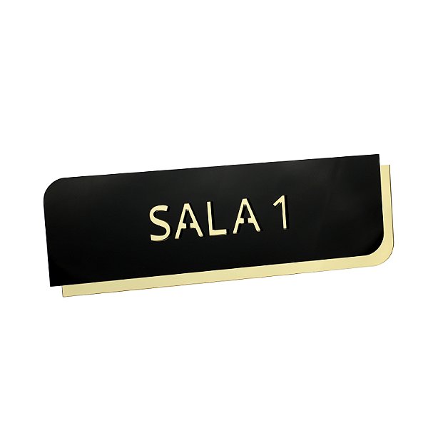Placa Para Sinalização ou Identificação De Salas Comerciais