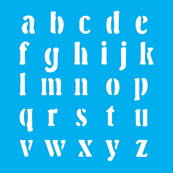 Stencil Alfabeto II 1.85Cm - 14x14cm