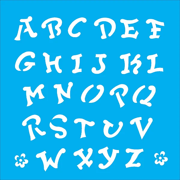 Stencil Alfabeto IV 1.90Cm - 14x14cm