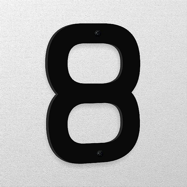 Número 8 de Acrílico 15cm de Altura