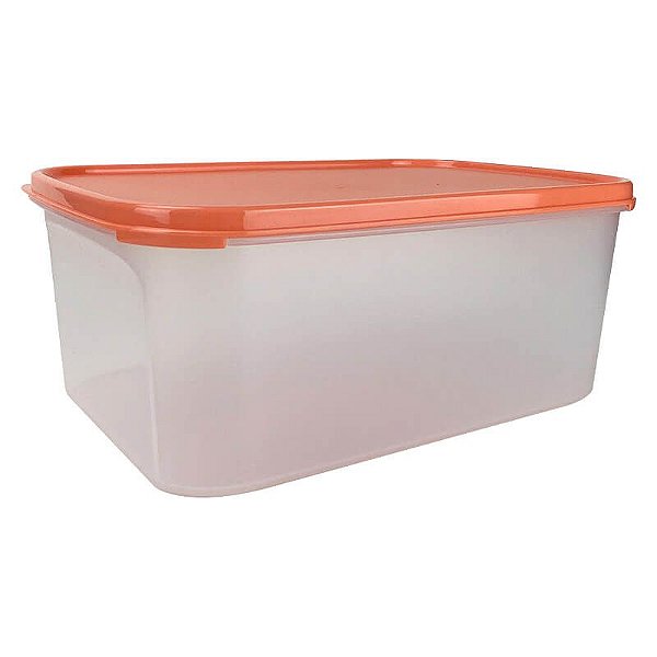 Tupperware Modular Retangular 2 Laranja 4,3 litros