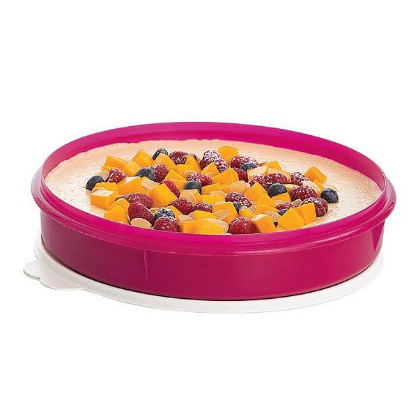 Tupperware Porta Tudo 3,7 Litros Rosa Porta Torta