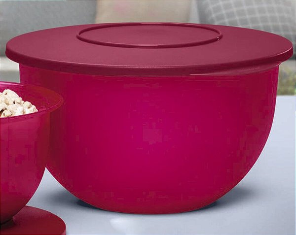 Tupperware Tigela Murano 4,3 Litro Rosa Cereja