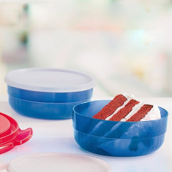 Tupperware Tigela Premier Azul Kit 2 peças