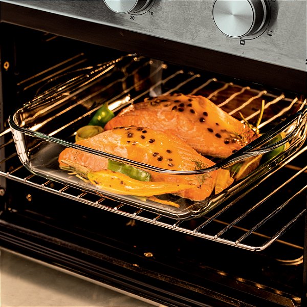 Tupperware Refracware Travessa Quadrada Vidro 1,9 litro