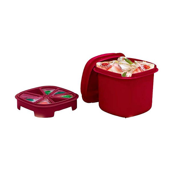 Tupperware Travessa Quadrada Actualité 1,2 litro Vinho + Forma de Gelo