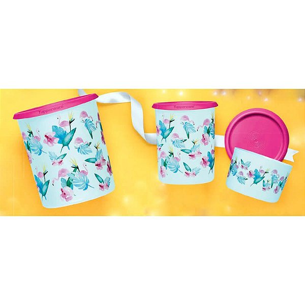 Tupperware kit Instantânea Mágica Flamingo Floral