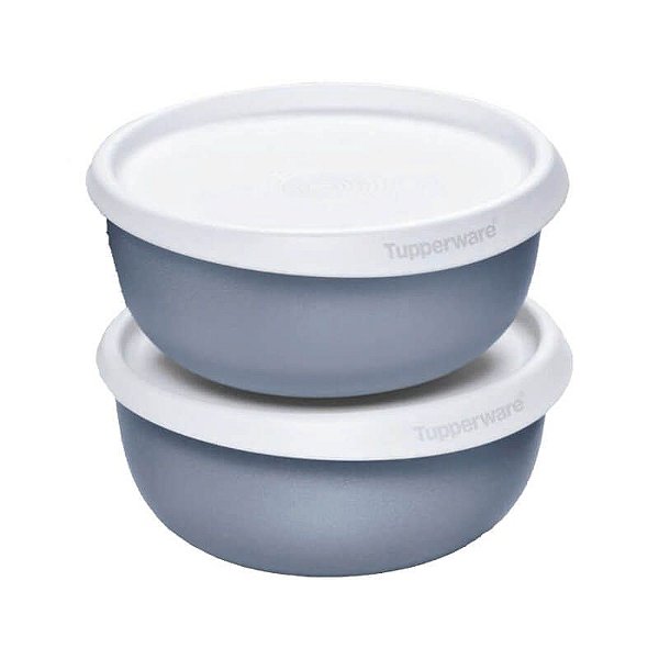 Tupperware Tigela Toque Mágico 550ml Prata 2 peças