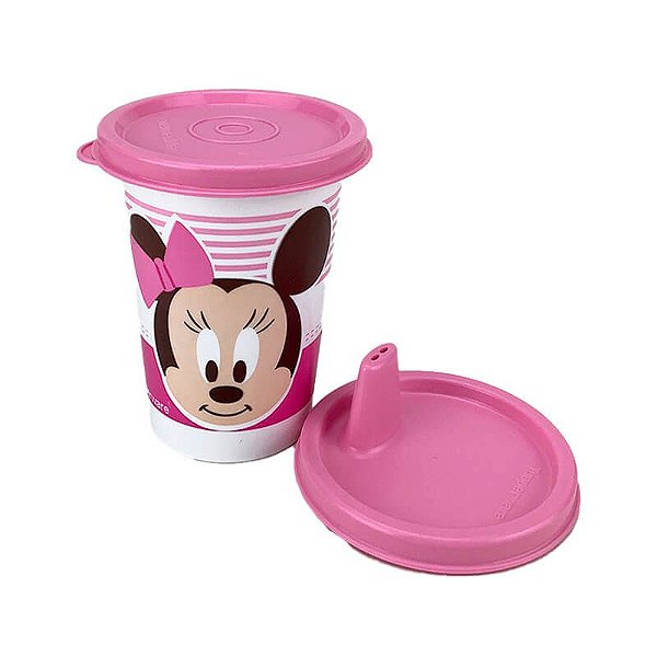 Tupperware Copinho com Bico Baby Minnie 200ml Rosa