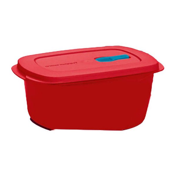 Tupperware Cristalwave Retangular Geração II 1,7 litro Vermelho