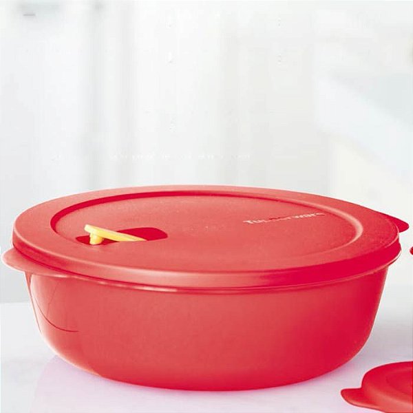 Tupperware Cristalwave 3 litros Vermelha Geração II