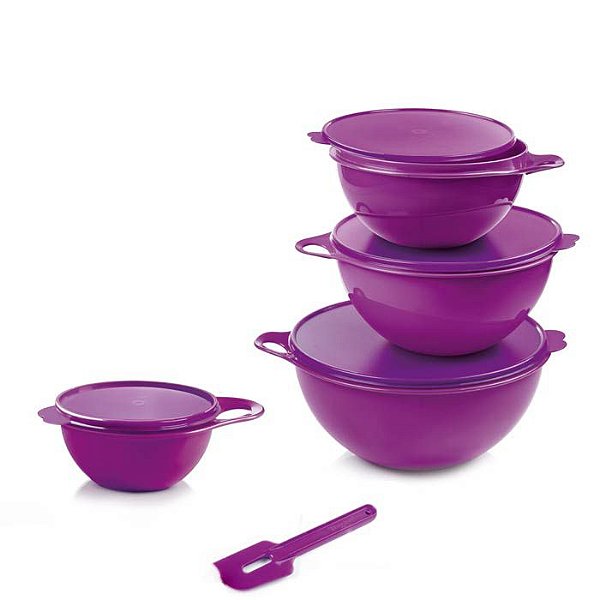 Tupperware Criativa Kit 5 Peças Roxo