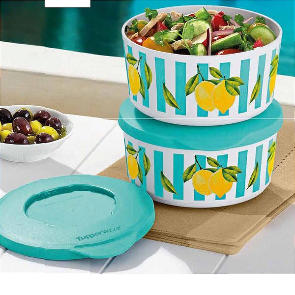 Tupperware Tigela Ilúmina Limão Siciliano 550 ml Verde 2 peças