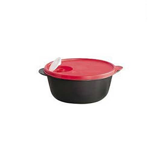 Tupperware Cristalwave 1,5 litro Preto e Vermelho Geração 3