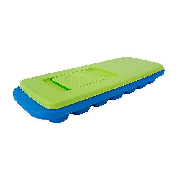 Tupperware Forma de Gelo 14 Cubos Azul e Verde