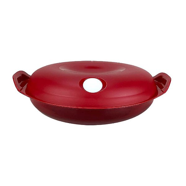 Tupperware Cristal Pop Oval 1,1 litro Vermelho