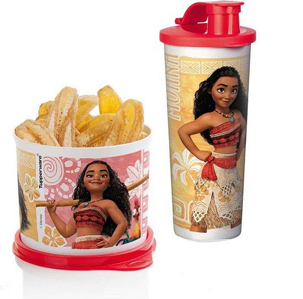 Tupperware Copo com Bico + Redondinha Moana kit 2 Peças