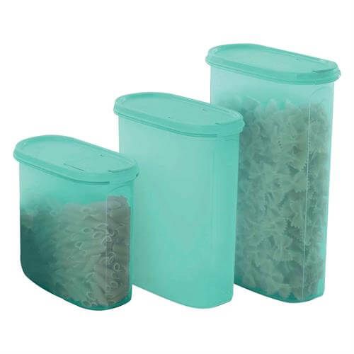 Kit Tupperware Modular Oval Dispenser kit 3 Peças