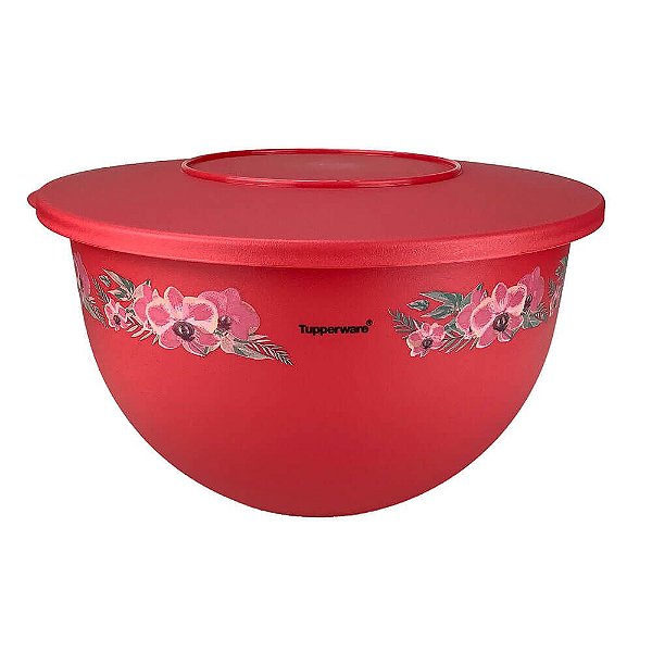 Tupperware Tigela Murano Orquídea 1,3 litro Vermelho