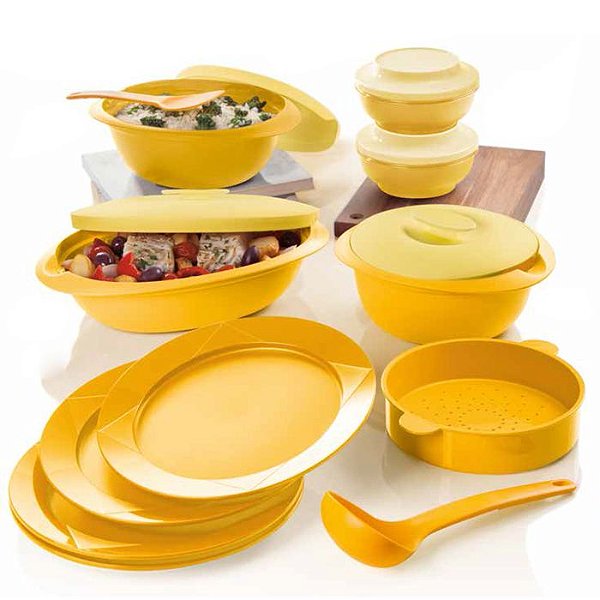 Tupperware Bea 03 2017 Actualité Amarelo 9 peças