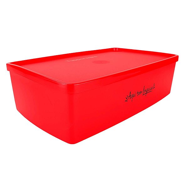 Tupperware Caixa Ideal Aqui tem Linguiça 1,4 litro Vermelha