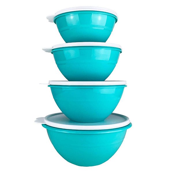 Tupperware Tigela Maravilhosa Mint Kit 4 peças