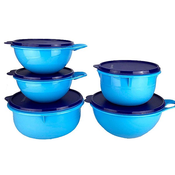 Tupperware Preparação kit 5 peças Azul Celeste