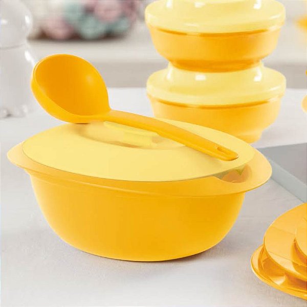 Tupperware Sopeira Mágica 1,8 Litros Amarela + Concha