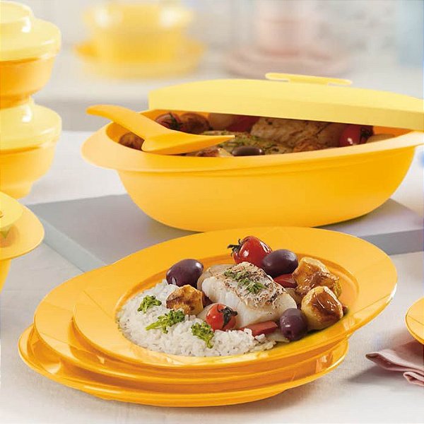 Tupperware Prato Outdoor Amarelo