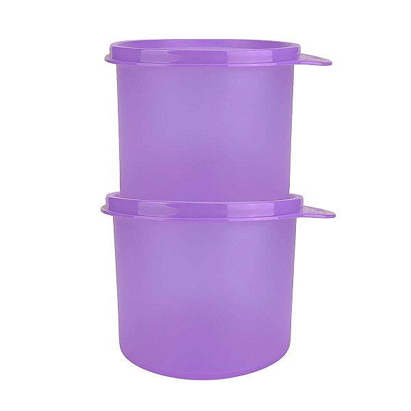 Tupperware Redondinha 500ml Lilás kit 2 peças