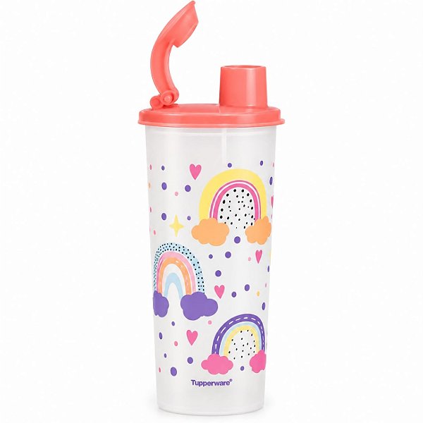 Tupperware Copo com Bico 470ml Arco-Íris