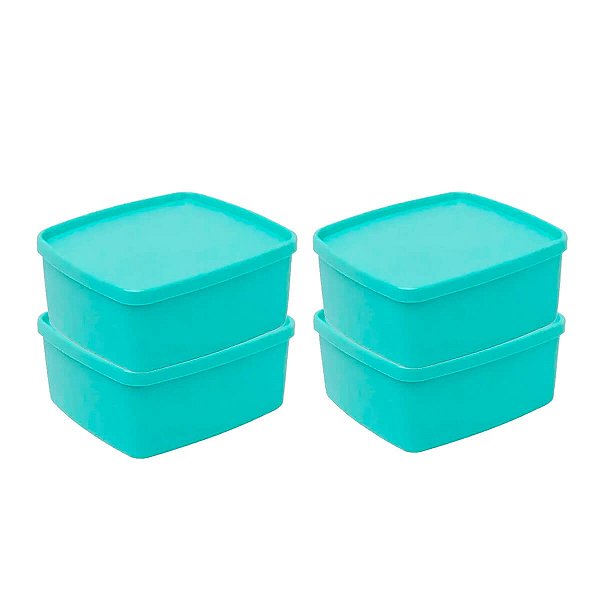 kit Tupperware Jeitosinho 400ml 4 peças Mint