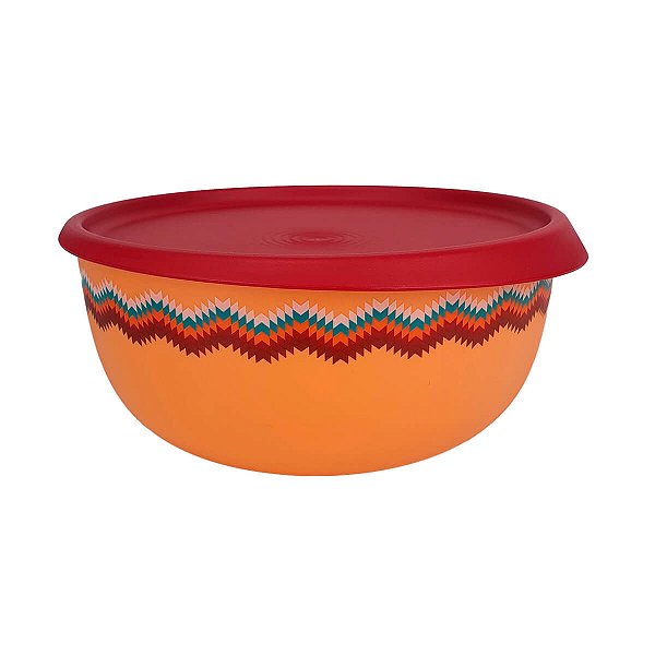 Tupperware Tigela Toque Mágico Asteca 1,3 litro Laranja