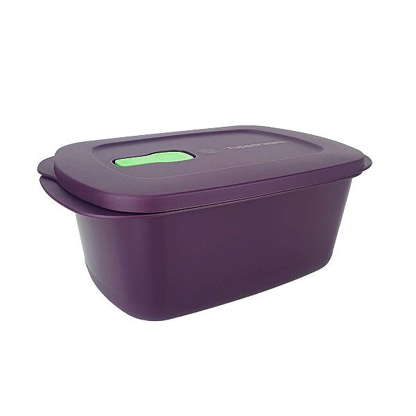 Tupperware Cristalwave Retangular 1,7 litro Beringela