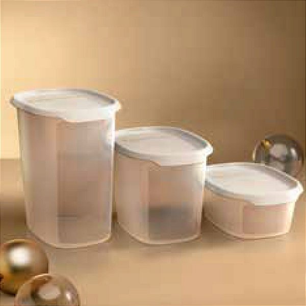 Kit Tupperware Touch Fresh 3 peças