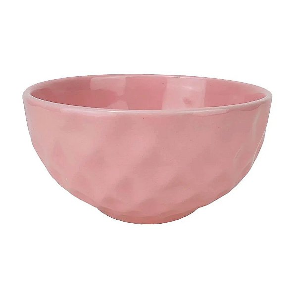 Bowl Porcelana Tigela Diamond Soft Rosa 500ml