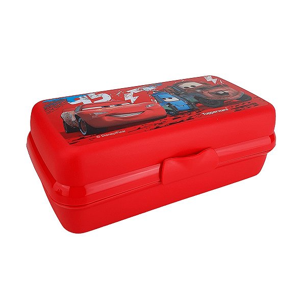 Tupperware Porta Sanduíche Retangular Carros Infantil Disney